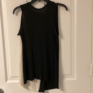 Joseph Tank Top in Black & White. Silk /Viscose. Size Small.